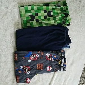 3 pairs boys pajama pants